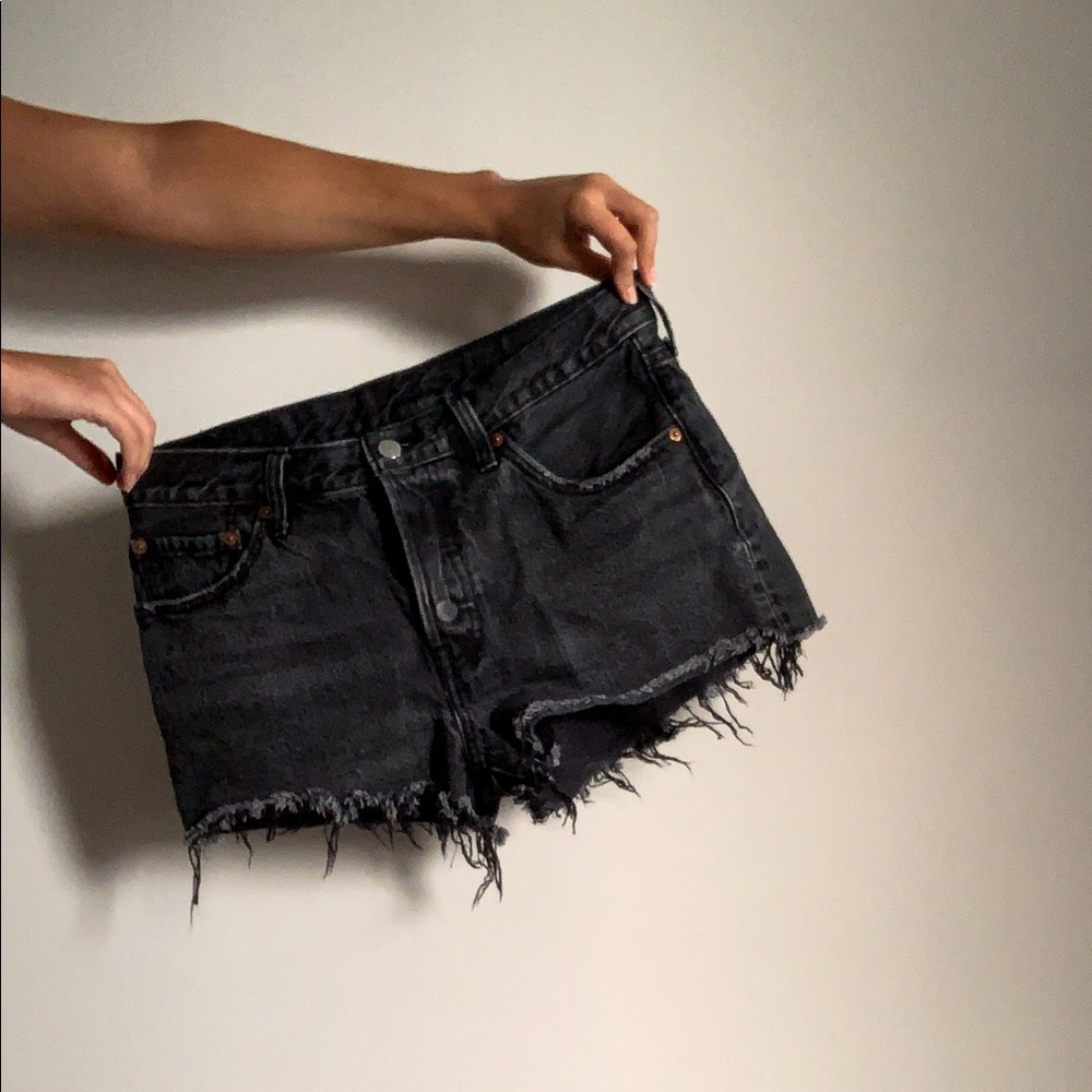 Levi’s Black Denim shorts